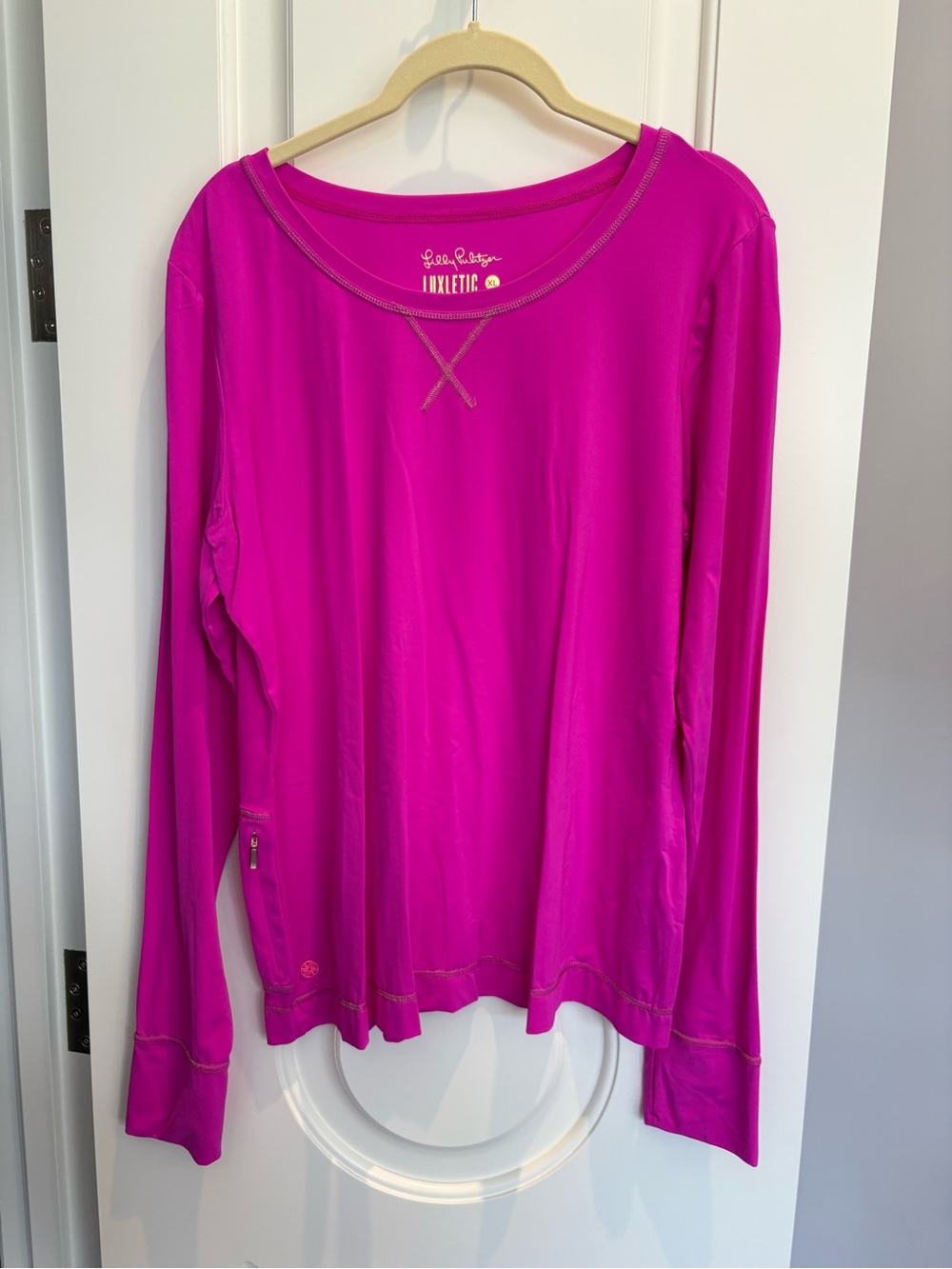 Lilly Pulitzer Bright Fuchsia Long-Sleeve Active Top